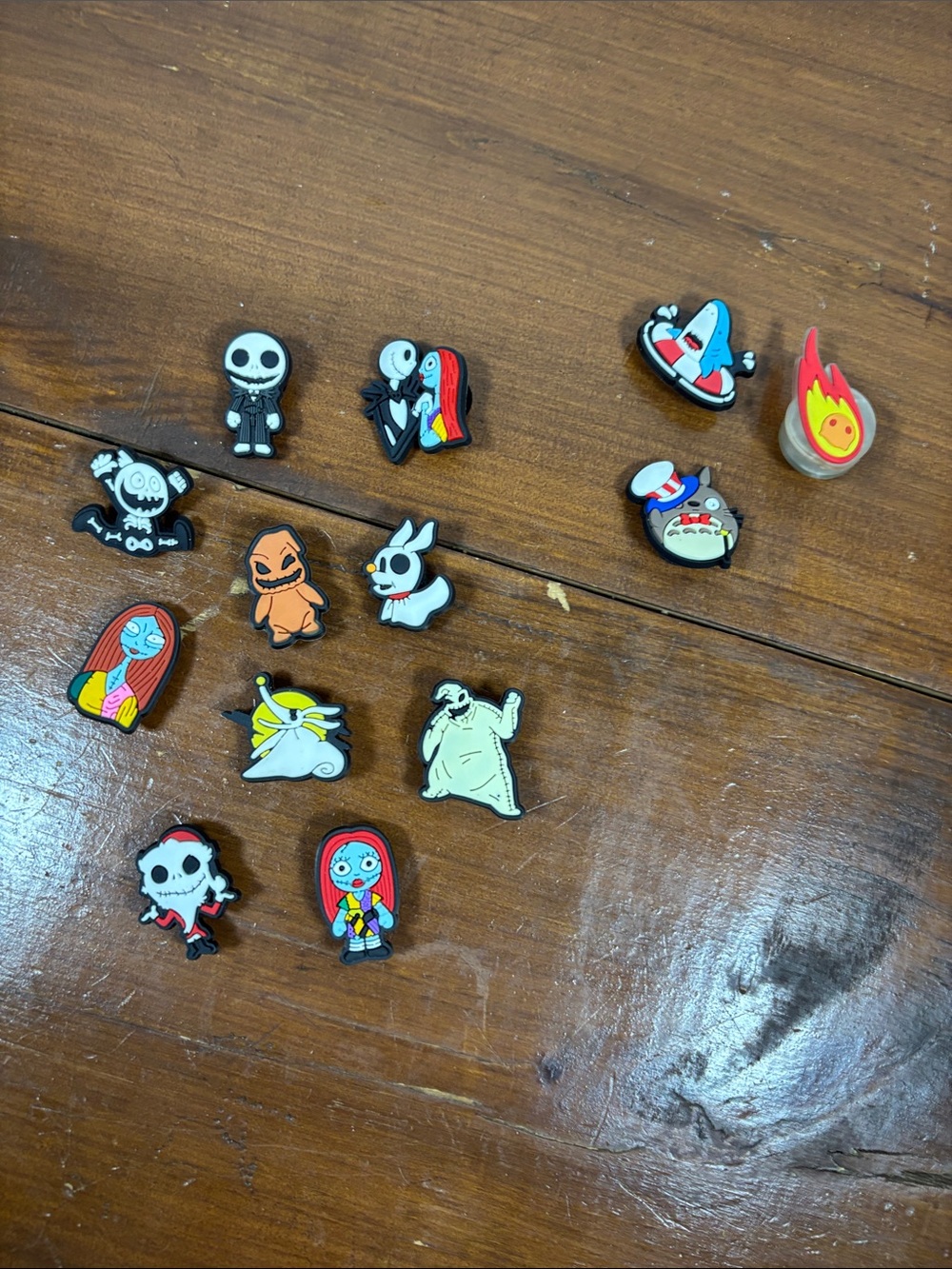 Lot Crocs Shoes Charms Mostly Nightmare before Christmas Character Shoe set 13